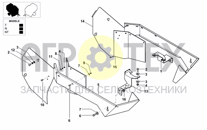 Чертеж TRANSMISSION SIDE GUARDS