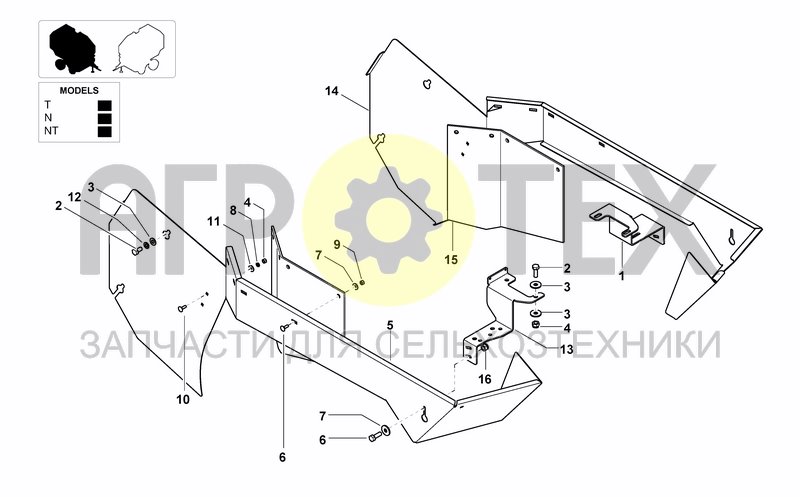 Чертеж TRANSMISSION SIDE GUARDS