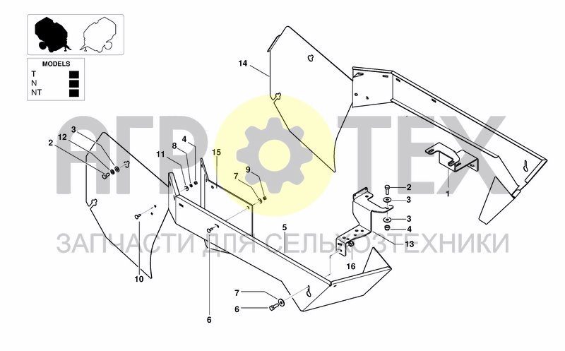 Чертеж TRANSMISSION SIDE GUARDS