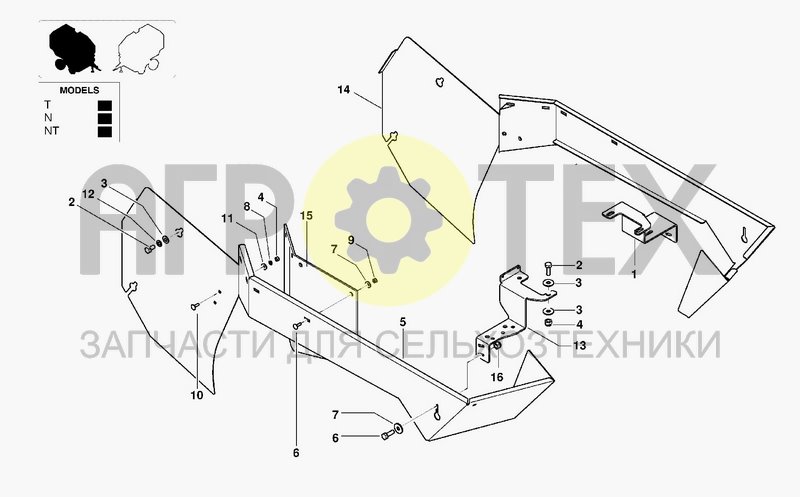 Чертеж TRANSMISSION SIDE GUARDS