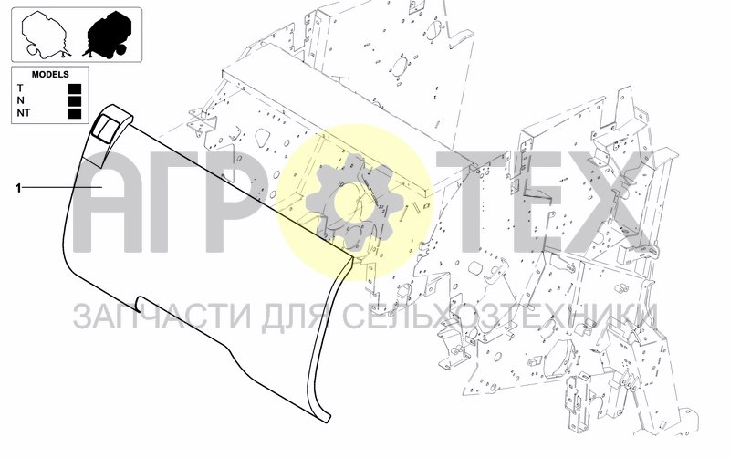 Чертеж FIXED SIDE COVERS