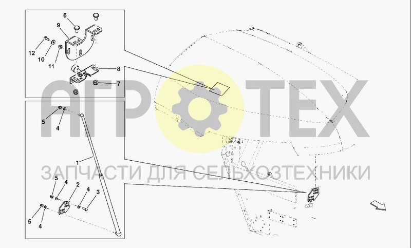 Чертеж PARTS FOR SIDE COVERS