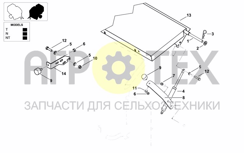 Чертеж PARTS FOR SIDE GUARDS