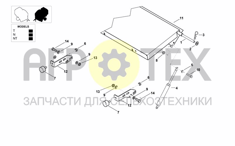 Чертеж PARTS FOR SIDE GUARDS