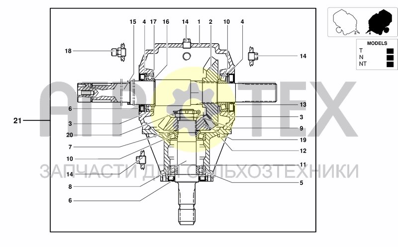 Чертеж GEAR BOX