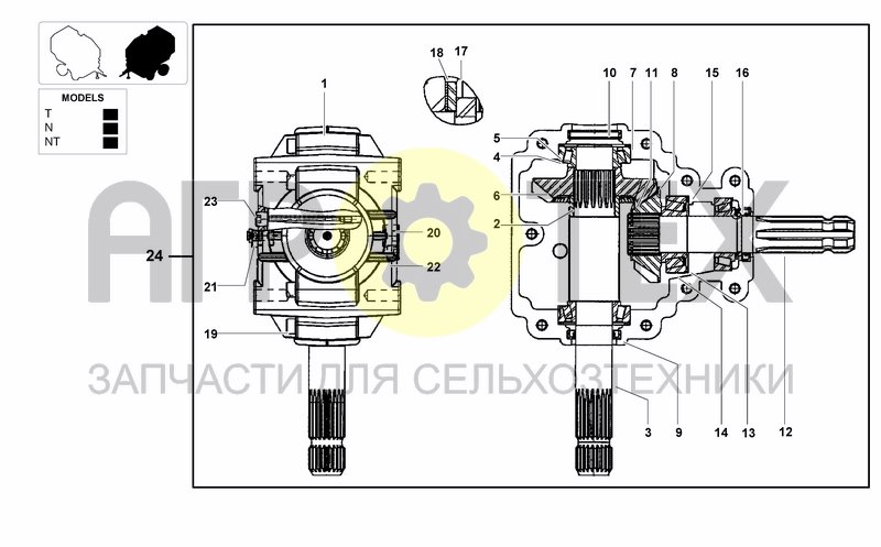 Чертеж GEAR BOX