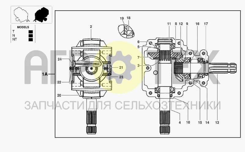 Чертеж GEAR BOX