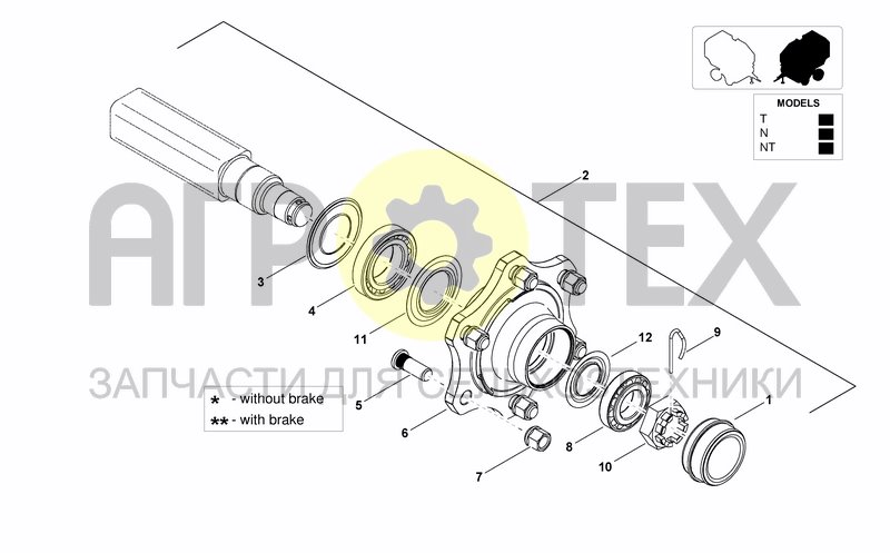 Чертеж AXLE HUB