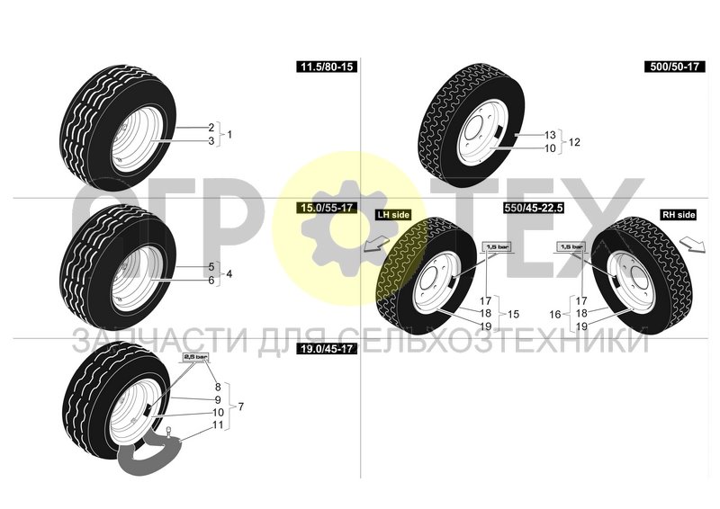 Чертеж COMPLETE WHEELS