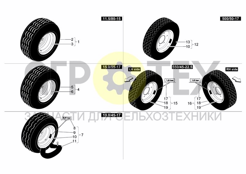 Чертеж COMPLETE WHEELS