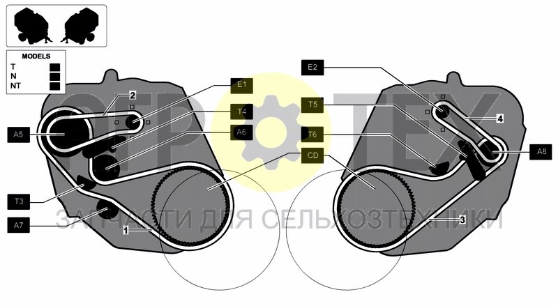 Чертеж PICKUP TRANSMISSION