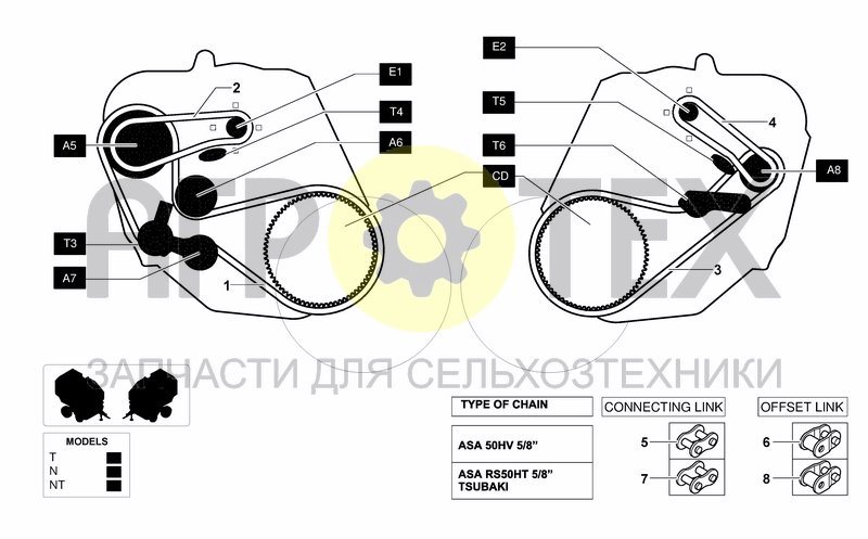 Чертеж PICKUP TRANSMISSION