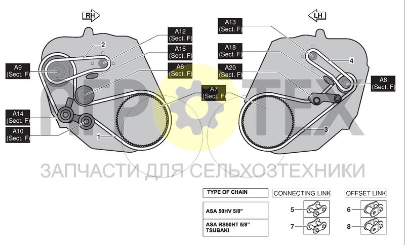 Чертеж PICKUP TRANSMISSION