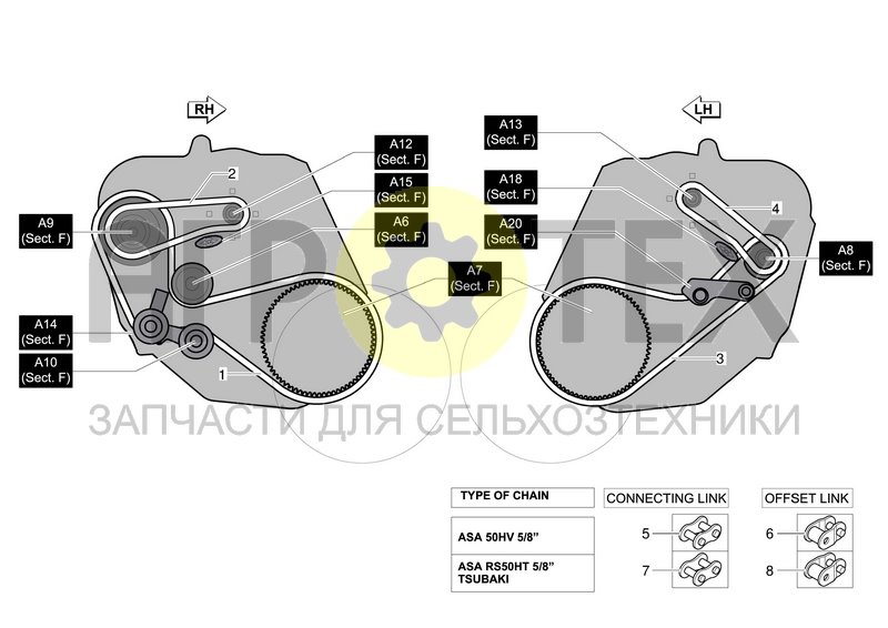 Чертеж PICKUP TRANSMISSION