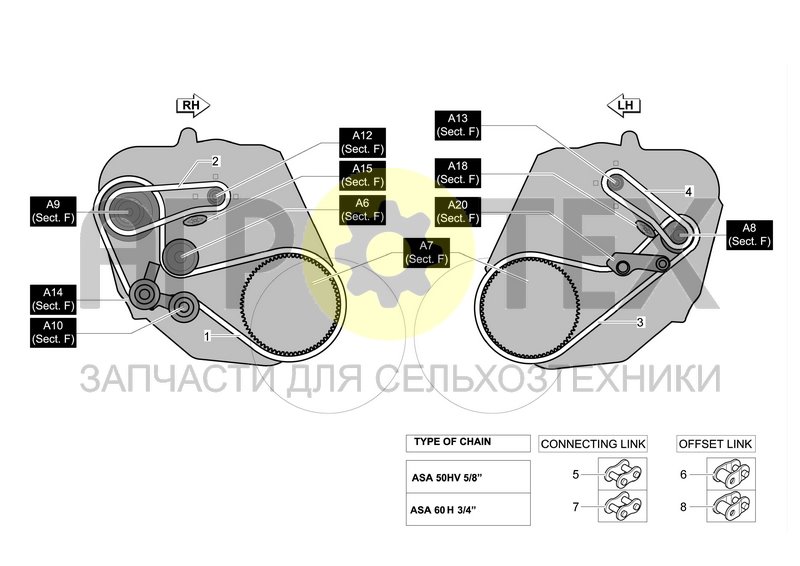 Чертеж PICKUP TRANSMISSION