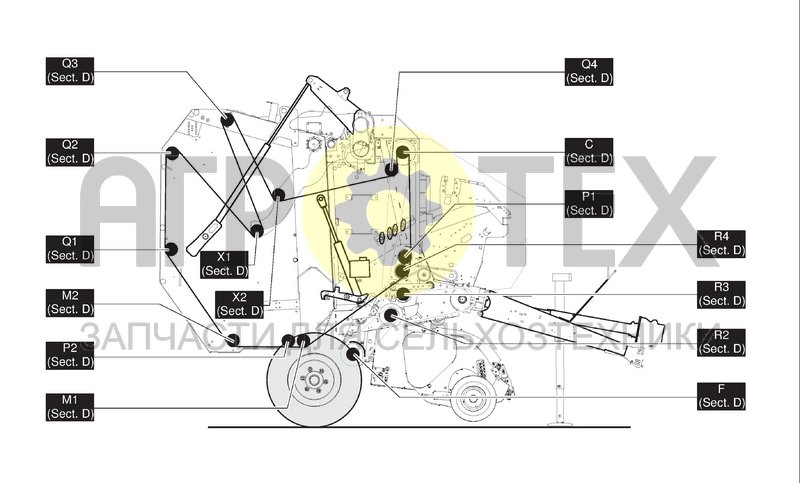 Чертеж ROLLERS DIAGRAM