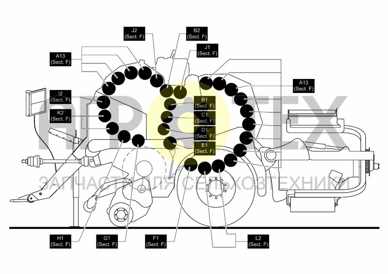 Чертеж ROLLER DIAGRAM