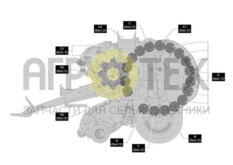 Чертеж ROLLERS LAYOUT