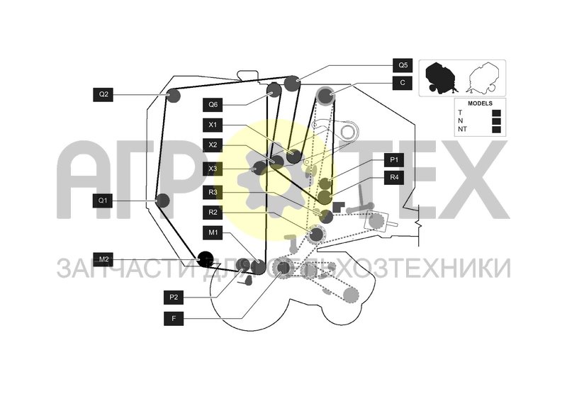 Чертеж ROLLERS DIAGRAM