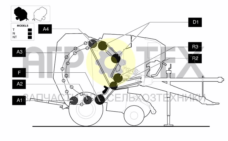 Чертеж ROLLERS DIAGRAM