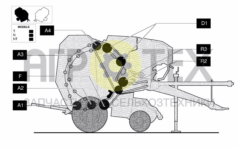 Чертеж ROLLERS DIAGRAM