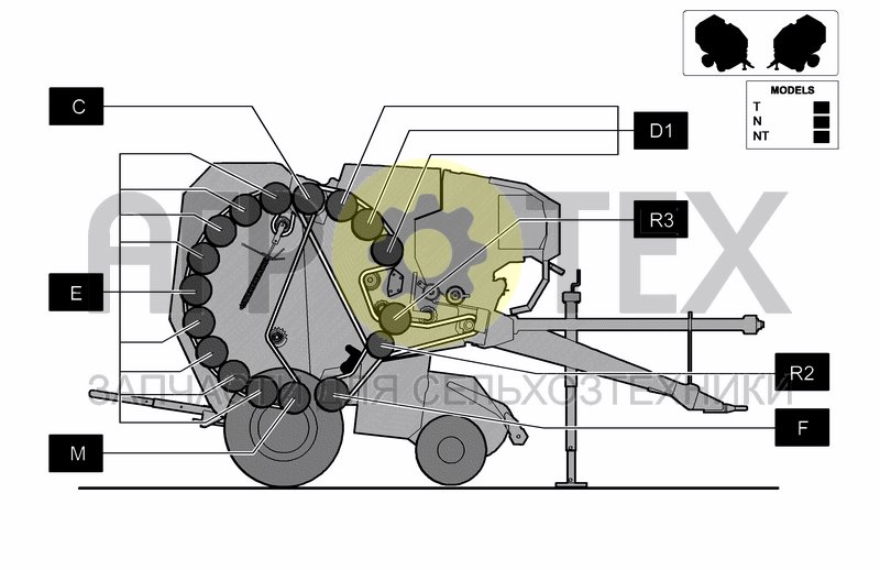 Чертеж ROLLERS DIAGRAM