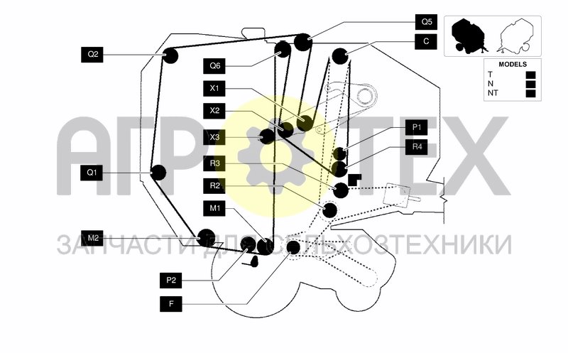 Чертеж ROLLERS DIAGRAM