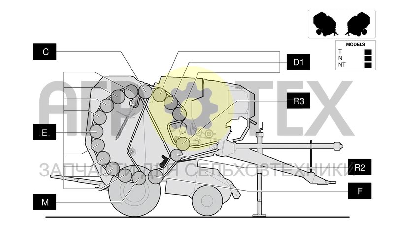 Чертеж ROLLERS DIAGRAM