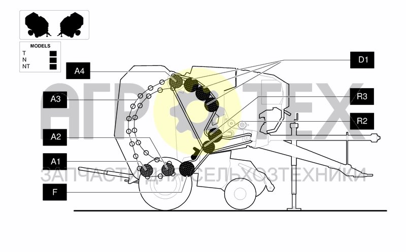 Чертеж ROLLERS DIAGRAM