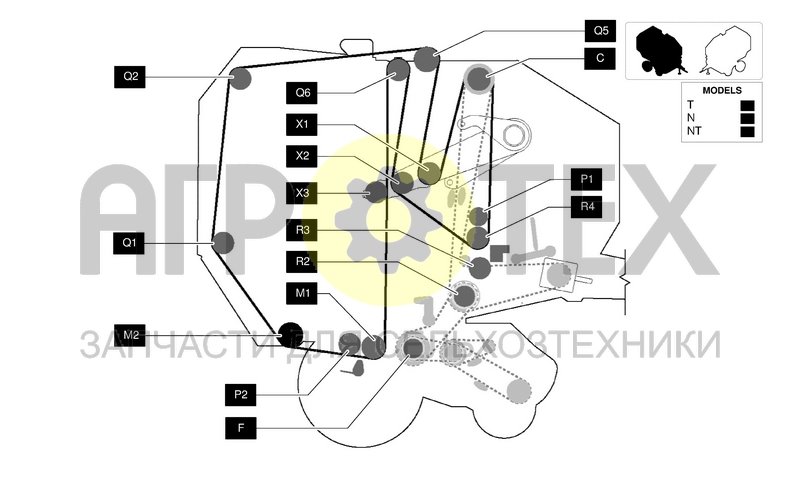 Чертеж ROLLERS DIAGRAM