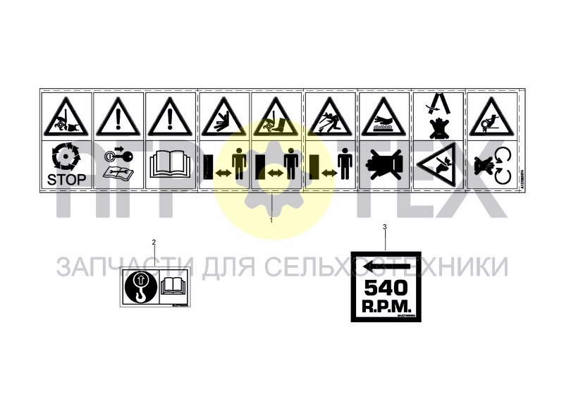 Чертеж SAFETY DECALS (ISO)