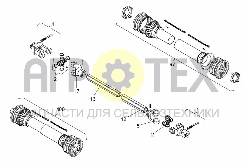 Чертеж DRIVELINE BONDIOLI A137254700