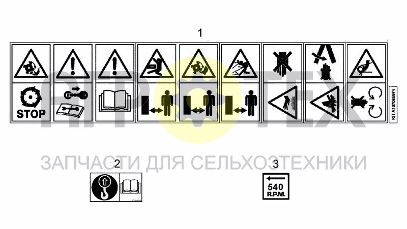 Чертеж SAFETY DECALS EU VERSION