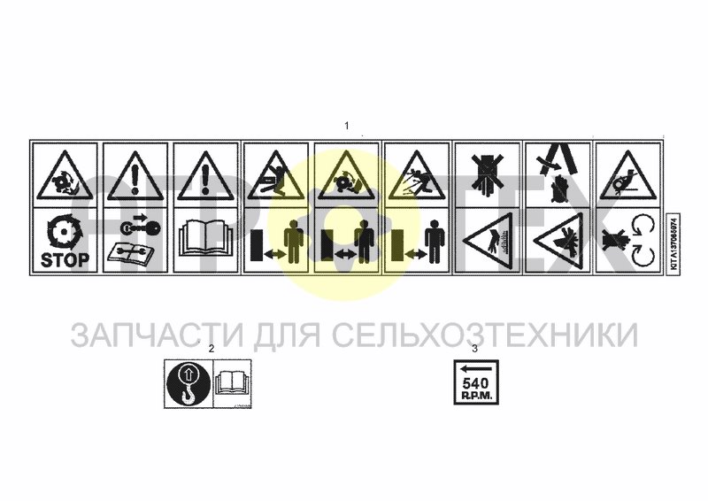 Чертеж SAFETY DECALS (ISO)