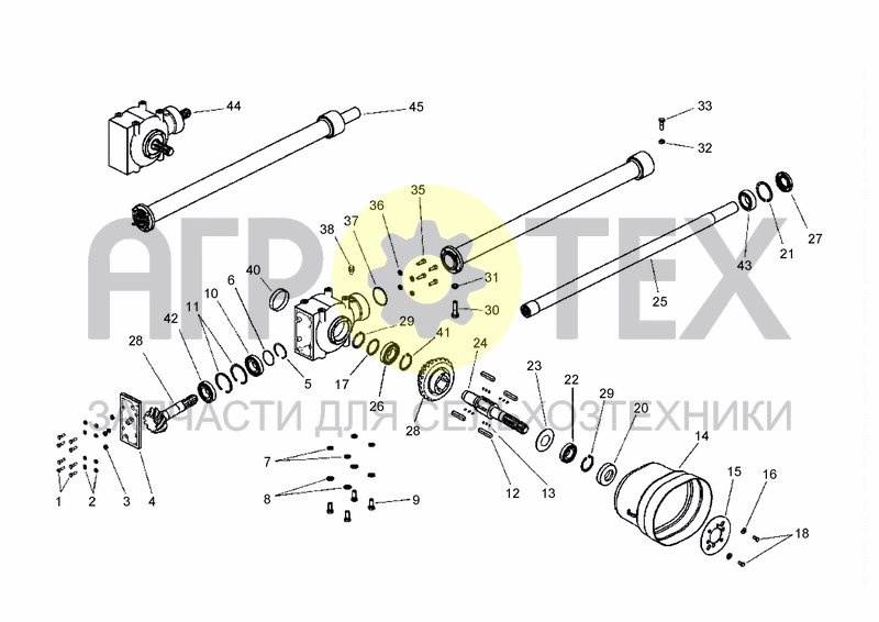 Чертеж UPPER TRANSMISSION