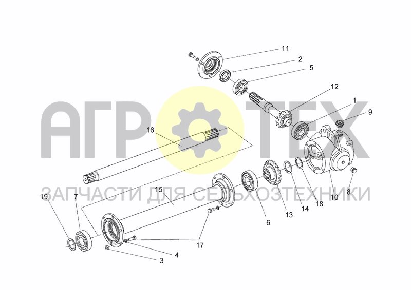 Чертеж UPPER TRANSMISSION