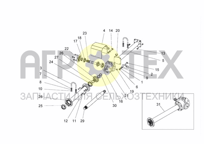 Чертеж UPPER TRANSMISSION