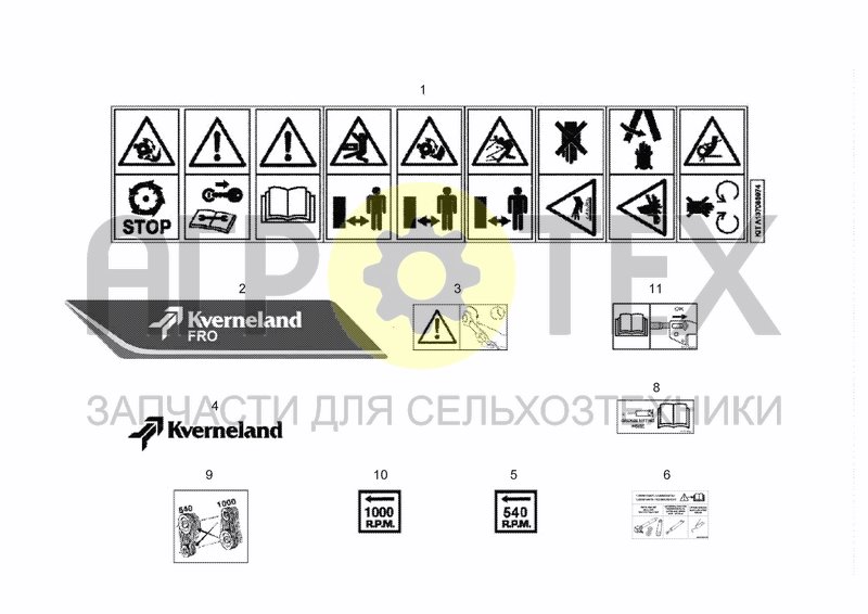 Чертеж SAFETY DECALS