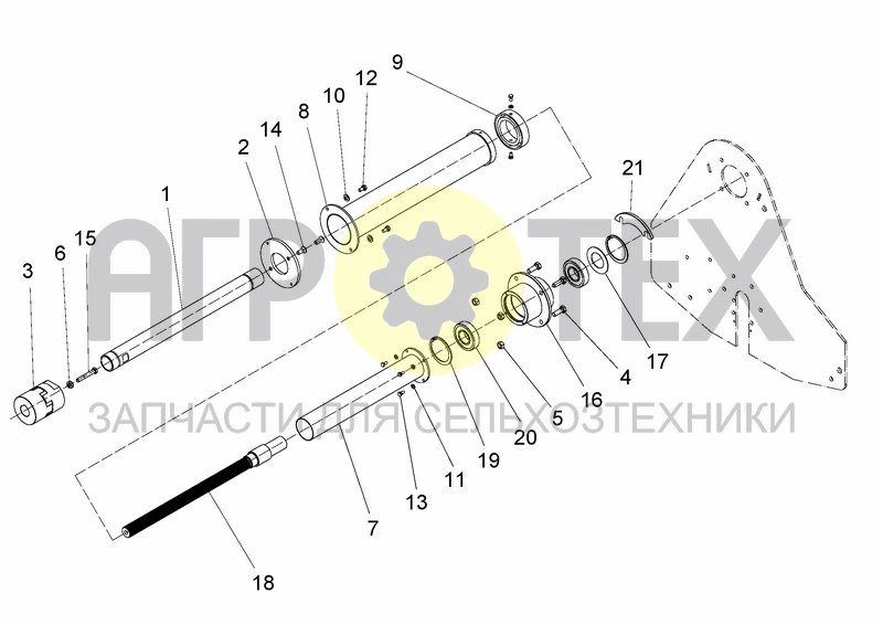 Чертеж UPPER TRANSMISSION