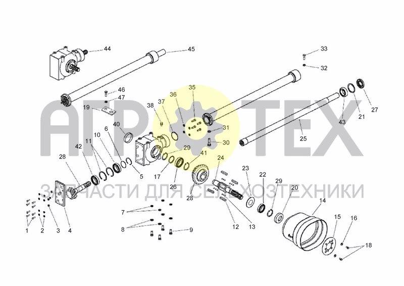 Чертеж UPPER TRANSMISSION