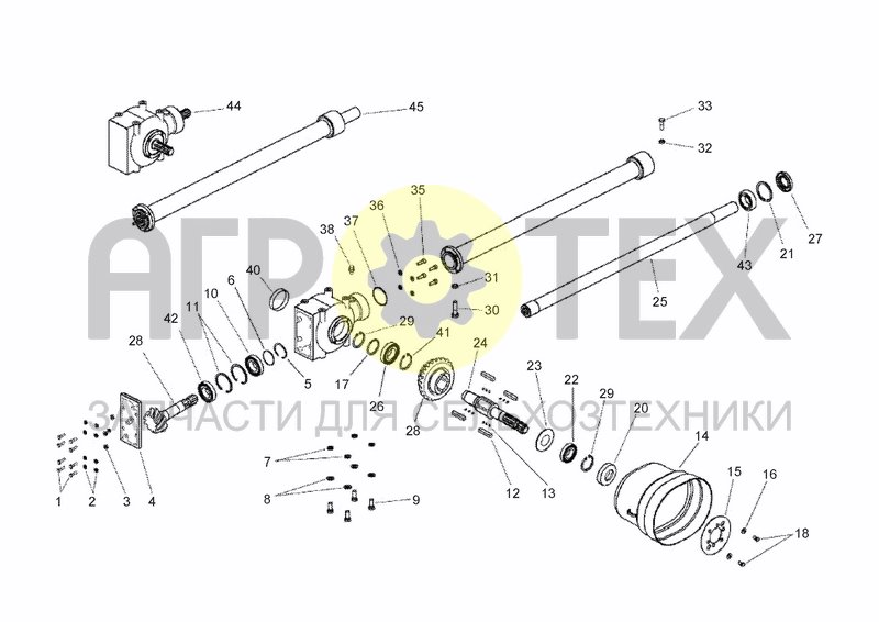 Чертеж UPPER TRANSMISSION