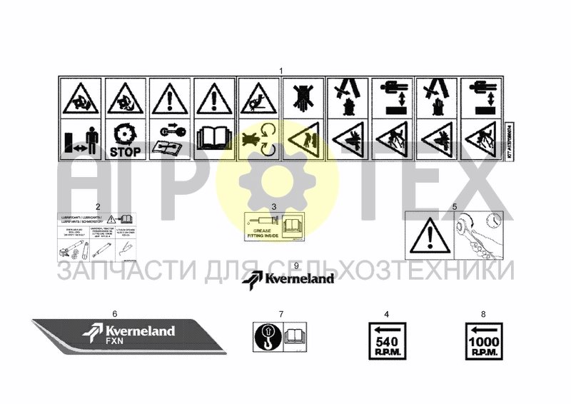 Чертеж SAFETY DECALS