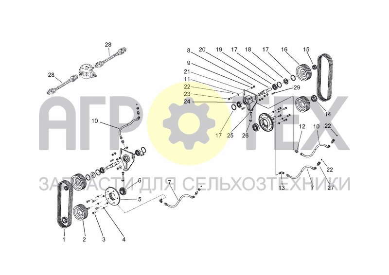 Чертеж LATERAL TRANSMISSION