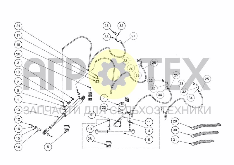 Чертеж HYDRAULIC SYSTEM