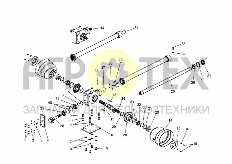 Чертеж UPPER TRANSMISSION