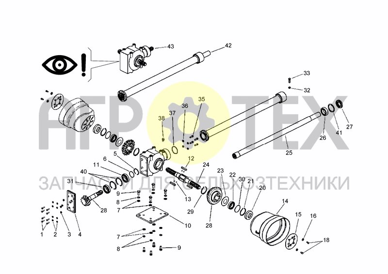 Чертеж UPPER TRANSMISSION