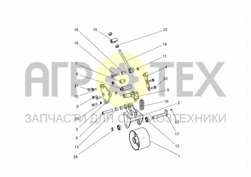 Чертеж BELT TENSIONER