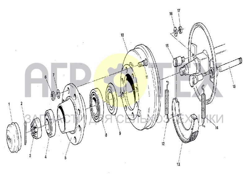 Чертеж 70MM & 80MM BRAKED HUBS