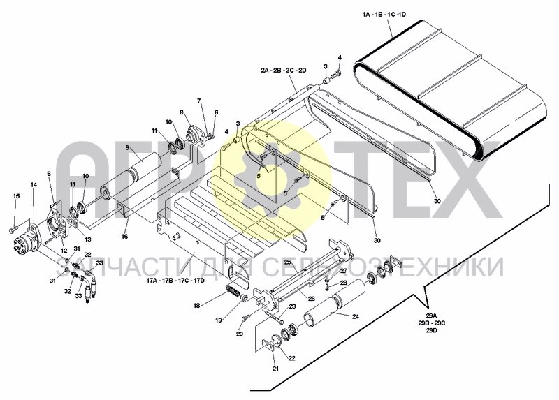 Чертеж DISCHARGE CONVEYOR PVC