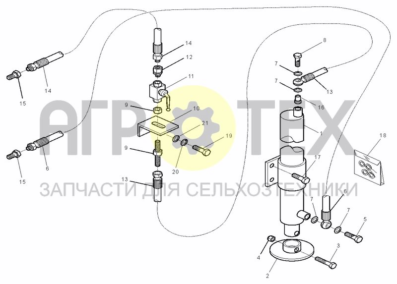 Чертеж HYDRAULIC PARKING JACK